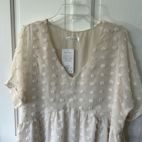 KIRUNDO DOTTED SWISS BABYDOLL DRESS NWT - Picture 5 of 11